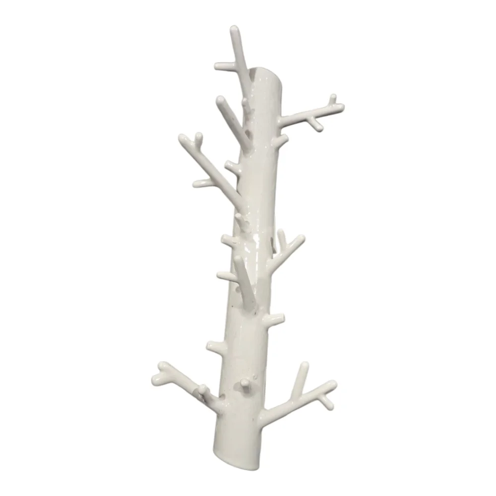 White Branch Jewelery Necklace‎ Bracelet Hat Wall Hook Holder